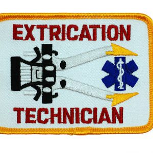Patch worn by a rescue technician certified to use the "jaws of life" due to an accident.